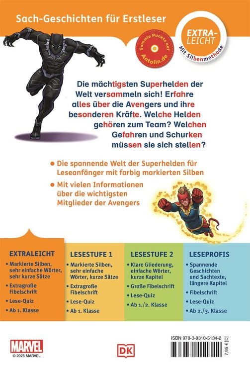 Produktbild: SUPERLESER! Marvel Avengers Das sind die Avengers