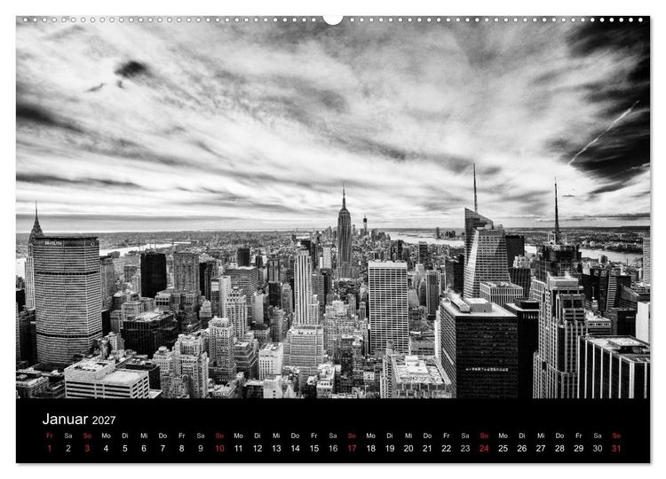 Produktbild: New York 2027 (hochwertiger Premium Wandkalender 2027 DIN A2 quer), Kunstdruck in Hochglanz