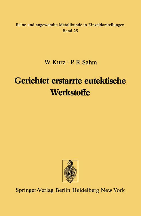 Produktbild: Gerichtet erstarrte eutektische Werkstoffe