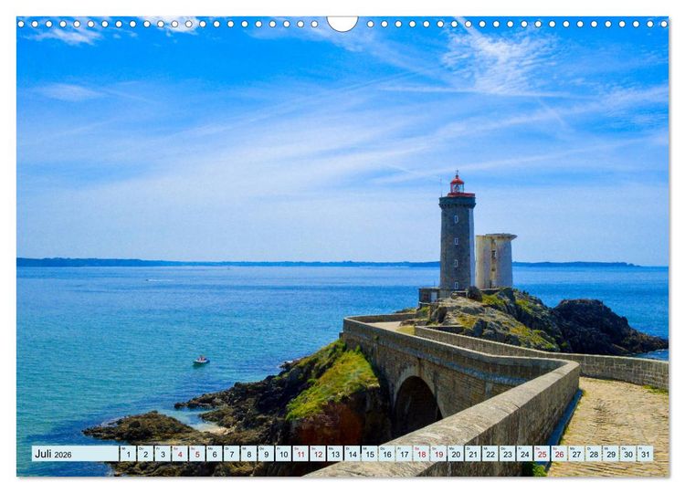 Produktbild: Leuchtt&uuml;rme - Maritime Leuchtfeuer an den K&uuml;sten (Wandkalender 2026 DIN A3 quer), CALVENDO Monatskalender