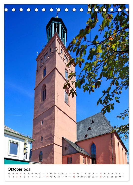Produktbild: Darmstadt 2026 Bilder vom Frankfurter Taxifahrer Petrus Bodenstaff (Tischkalender 2026 DIN A5 hoch), CALVENDO Monatskalender
