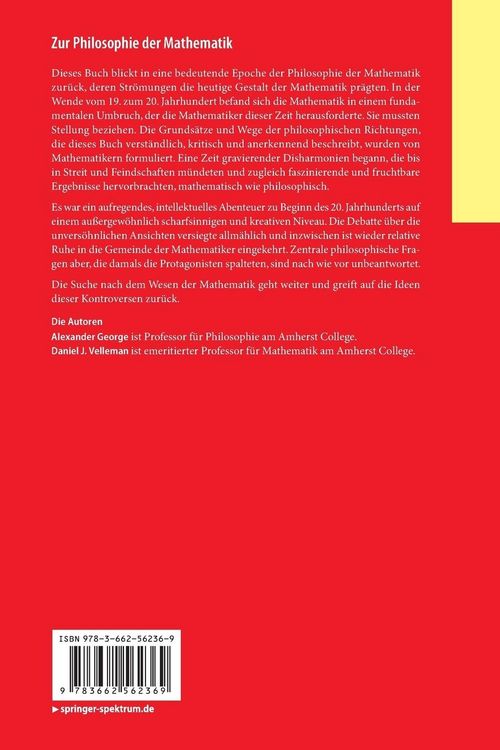 Produktbild: Zur Philosophie der Mathematik
