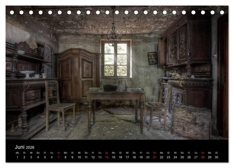Produktbild: Lost Places - Verlassene Orte (Tischkalender 2026 DIN A5 quer), CALVENDO Monatskalender