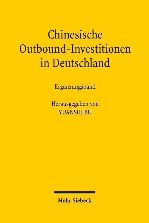 Produktbild: Chinesische Outbound-Investitionen in Deutschland