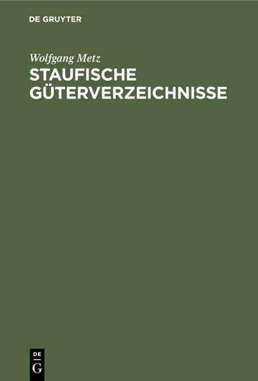 Produktbild: Staufische G&uuml;terverzeichnisse
