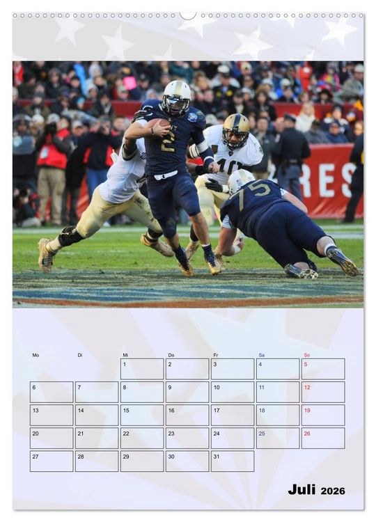 Produktbild: American Football - Kickoff (hochwertiger Premium Wandkalender 2026 DIN A2 hoch), Kunstdruck in Hochglanz