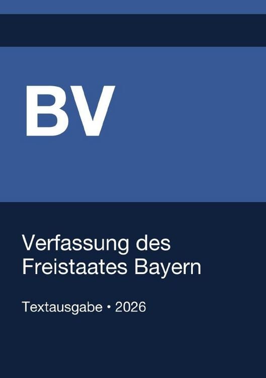 Produktbild: BV - Verfassung des Freistaates Bayern 2026