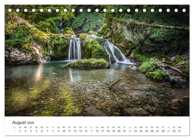 Produktbild: Wasserf&auml;lle Europas (Tischkalender 2026 DIN A5 quer), CALVENDO Monatskalender