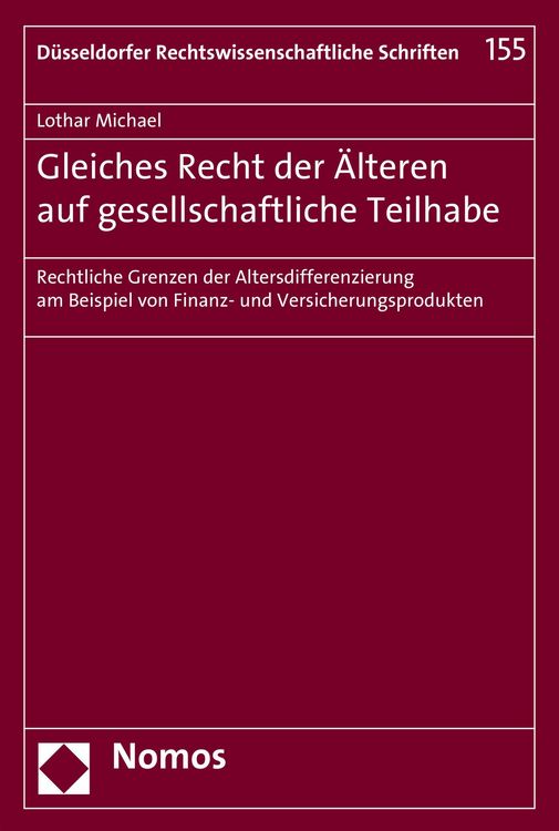 Produktbild: Gleiches Recht der &Auml;lteren auf gesellschaftliche Teilhabe