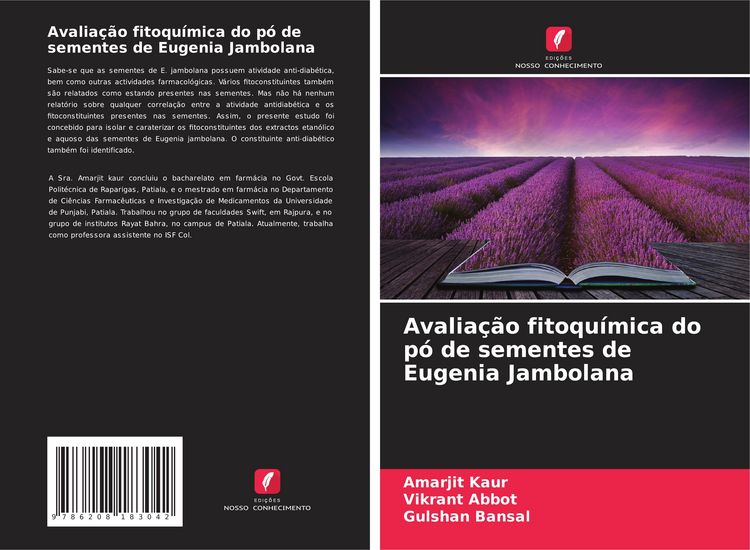 Produktbild: Avalia&ccedil;&atilde;o fitoqu&iacute;mica do p&oacute; de sementes de Eugenia Jambolana