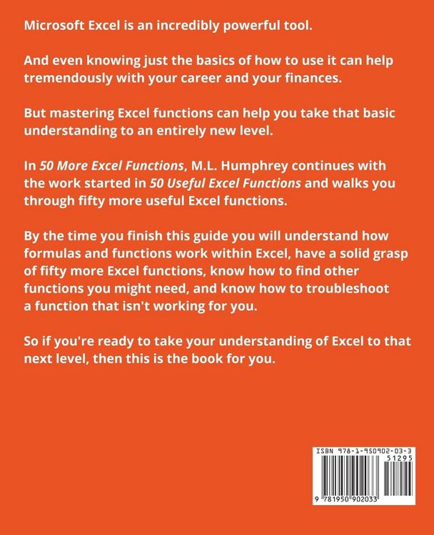 Produktbild: 50 More Excel Functions