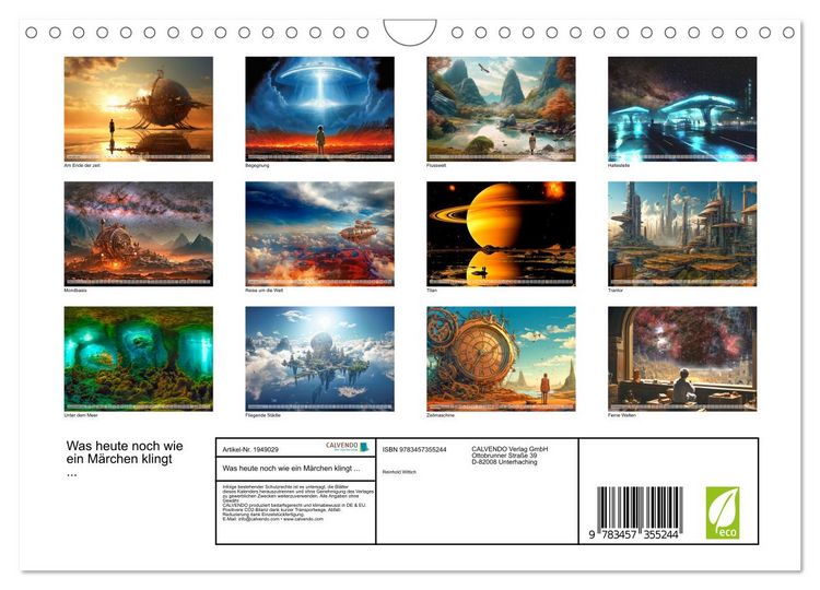 Produktbild: Was heute noch wie ein M&auml;rchen klingt ... (Wandkalender 2026 DIN A4 quer), CALVENDO Monatskalender