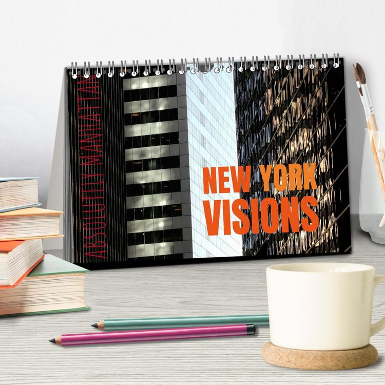 Produktbild: NEW YORK visions (Tischkalender 2026 DIN A5 quer), CALVENDO Monatskalender