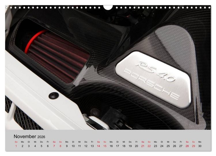 Produktbild: Porsche GT3RS 4,0 (Wandkalender 2026 DIN A3 quer), CALVENDO Monatskalender
