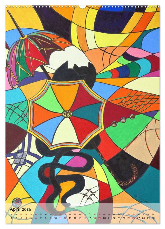 Produktbild: K&auml;tz, Petra Kolossa, Pop-Art-Kunstdrucke (hochwertiger Premium Wandkalender 2026 DIN A2 hoch), Kunstdruck in Hochglanz