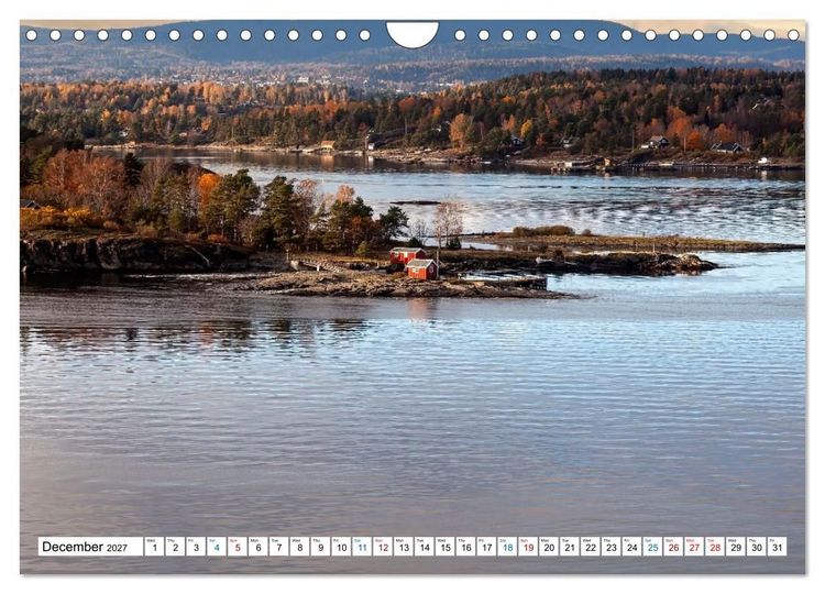 Produktbild: Oslo and the Oslofjord (Wall Calendar 2027 DIN A4 landscape), CALVENDO 12 Month Wall Calendar