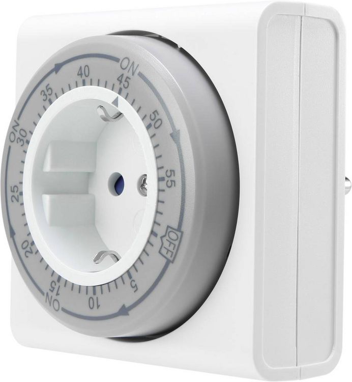 Produktbild: Sygonix SY-5045302 Steckdosen-Zeitschaltuhr analog IP20 Countdown-Funktion