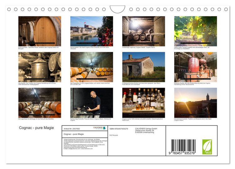 Produktbild: Cognac - pure Magie (Wandkalender 2026 DIN A4 quer), CALVENDO Monatskalender