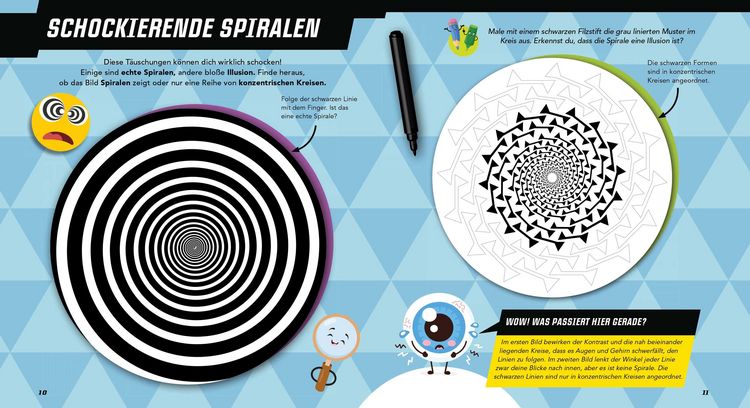 Produktbild: Mach mit! - Optische Illusionen: Zeichnen, ausmalen, basteln, r&auml;tseln, spielen! Das Aktivbuch f&uuml;r Kinder ab 6 Jahren