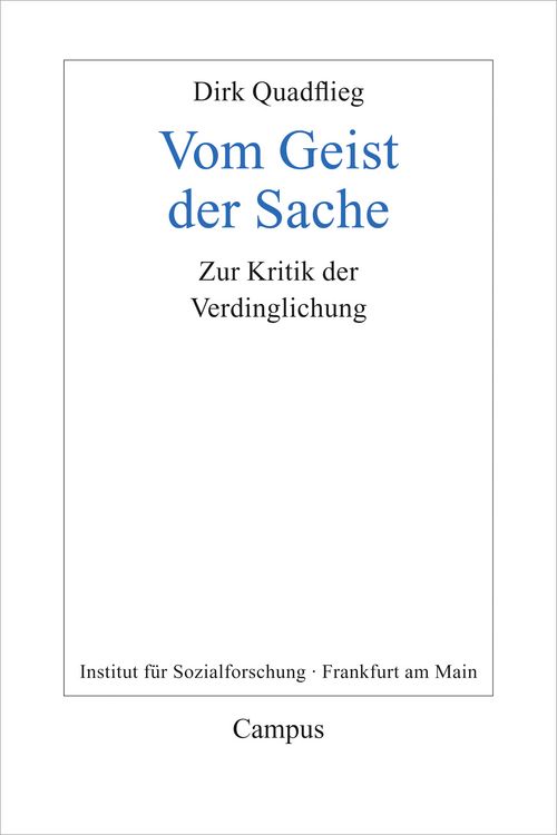 Produktbild: Vom Geist der Sache
