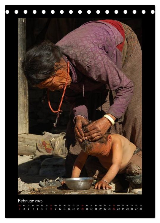 Produktbild: Nepal - Gesichter eines Landes (Tischkalender 2026 DIN A5 hoch), CALVENDO Monatskalender