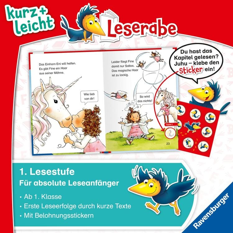Produktbild: Leserabe 1. Lesestufe Kurz und leicht - Magische Fl&uuml;gel f&uuml;r Fee Fine