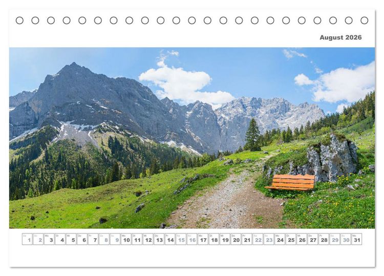 Produktbild: Ab in die Berge - Aussichtspl&auml;tze in den M&uuml;nchner Hausbergen (Tischkalender 2026 DIN A5 quer), CALVENDO Monatskalender