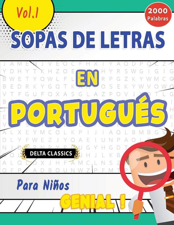 Produktbild: Sopa De Letras En Portugu&eacute;s Para Ni&ntilde;os - Genial! Vol.1 - Delta Classics