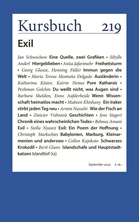 Produktbild: Kursbuch 219