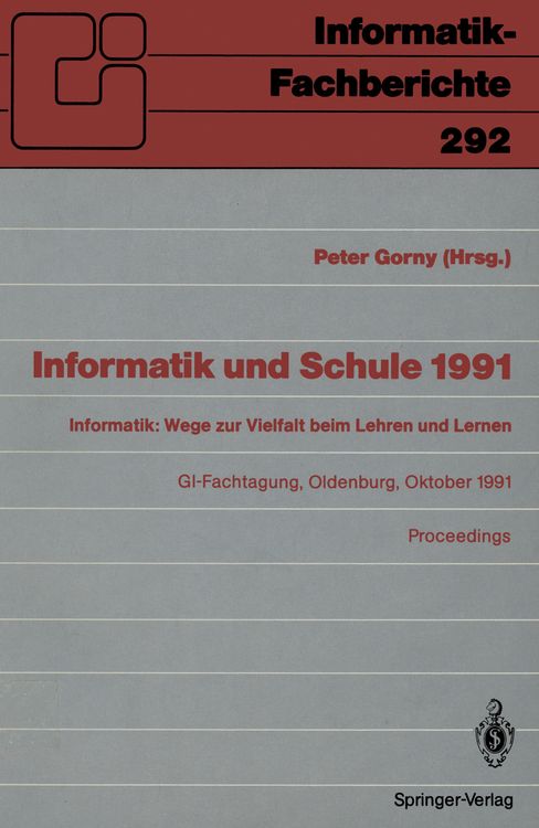 Produktbild: Informatik und Schule 1991
