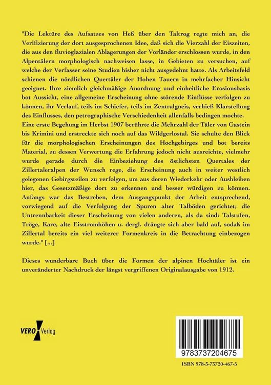 Produktbild: Die Formen alpiner Hocht&auml;ler