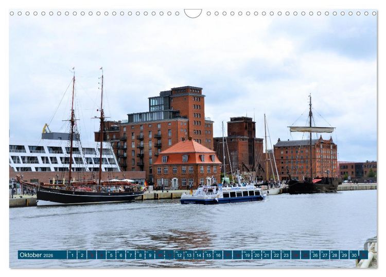 Produktbild: WISMAR die Hanststadt (Wandkalender 2026 DIN A3 quer), CALVENDO Monatskalender