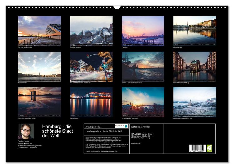 Produktbild: Hamburg - die sch&ouml;nste Stadt der Welt (Wandkalender 2026 DIN A2 quer), CALVENDO Monatskalender