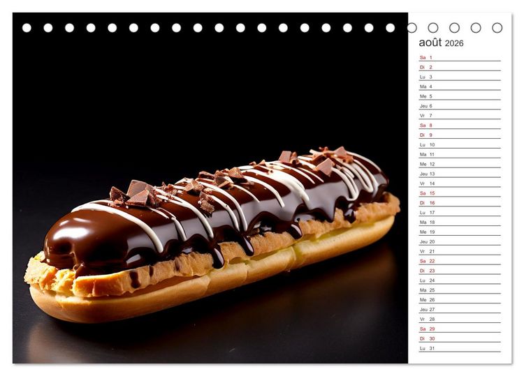 Produktbild: Plaisirs interdits (Calendrier de bureau 2026 DIN A5 vertical), CALVENDO calendrier mensuel