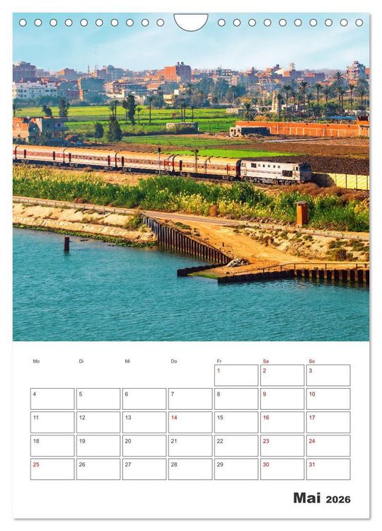 Produktbild: Suezkanal - Urlaubsplaner (Wandkalender 2026 DIN A4 hoch), CALVENDO Monatskalender