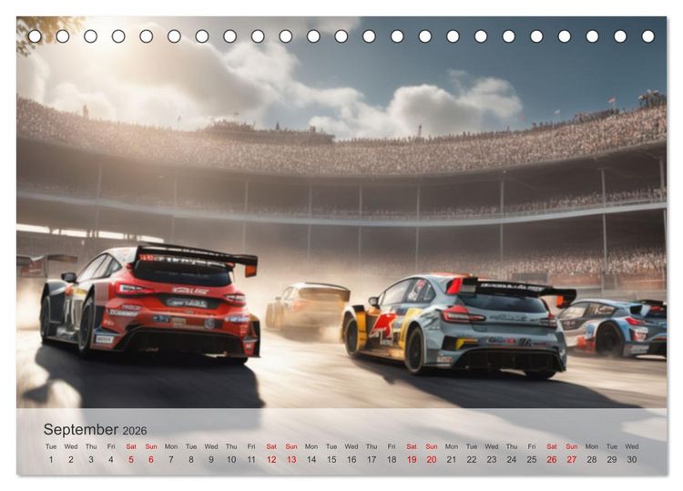 Produktbild: The ultimate sporty driving experience (Desk Calendar 2026 DIN A5 landscape), CALVENDO 12 Month DeskCalendar