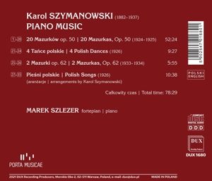 Produktbild: Klaviermusik-20 Mazurken op.50/4 Poln.T&auml;nze/+