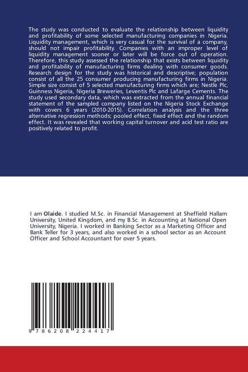 Produktbild: Liquidity Management on Firm Financial Performance