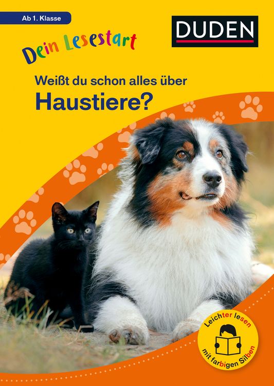 Produktbild: Dein Lesestart: Wei&szlig;t du schon alles &uuml;ber Haustiere? Ab 1. Klasse