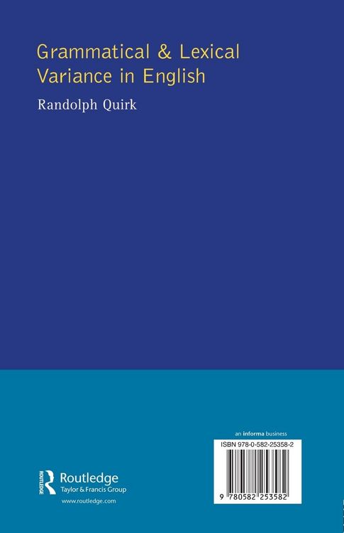 Produktbild: Grammatical and Lexical Variance in English