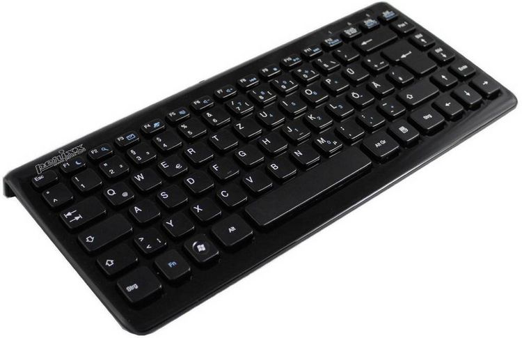 Produktbild: Perixx Periboard-407 USB Tastatur Deutsch, QWERTZ Schwarz