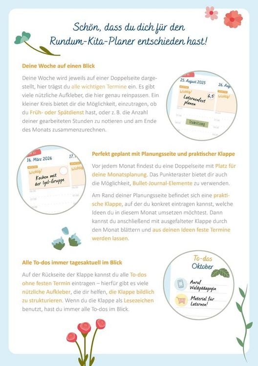 Der Rundum-Kita-Planer für das Jahr 2025/2026