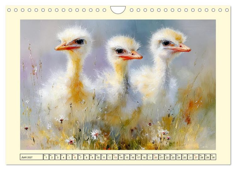 Produktbild: Wunder der Savanne. Afrikas Tierkinder im Licht der Sonne (Wandkalender 2027 DIN A4 quer), CALVENDO Monatskalender
