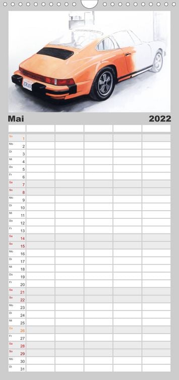 Produktbild: Familienplaner 50 Jahre Porsche 911 (Wandkalender 2022 , 21 cm x 45 cm, hoch)