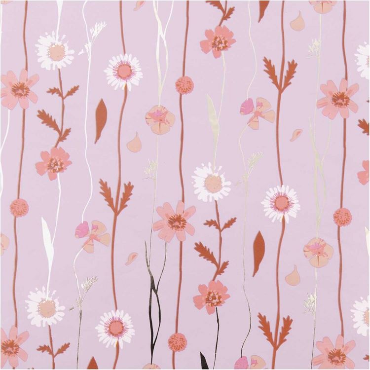 Produktbild: Geschenkpapier Blumenranken, flieder,
