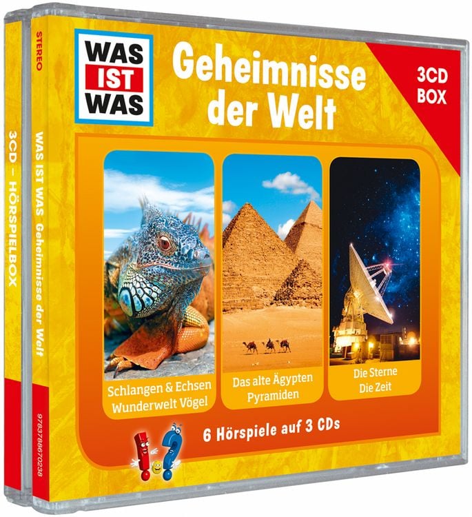 Produktbild: WAS IST WAS 3-CD-H&ouml;rspielbox: Geheimnisse der Welt