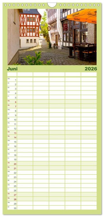 Produktbild: Familienplaner 2026 - Ein Blick auf Limburg an der Lahn mit 5 Spalten (Wandkalender, 21 x 45 cm) CALVENDO