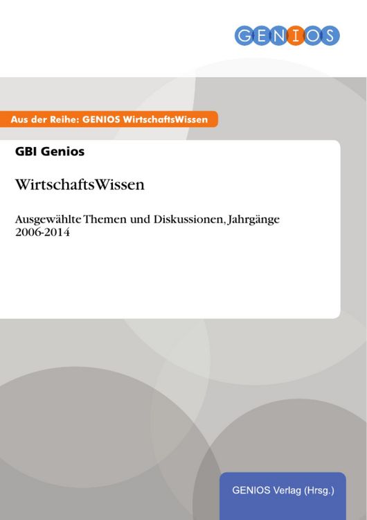 Produktbild: WirtschaftsWissen