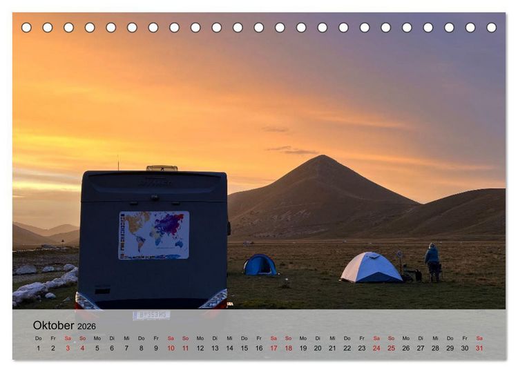Produktbild: Abruzzen - wild und romantisch (Tischkalender 2026 DIN A5 quer), CALVENDO Monatskalender