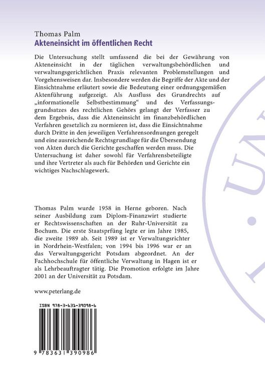 Produktbild: Akteneinsicht im &ouml;ffentlichen Recht
